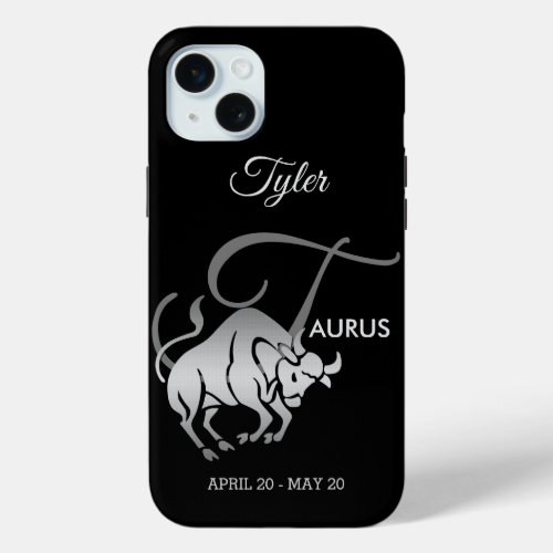 Taurus  _ Zodiac Horoscope iPhone 15 Plus Case