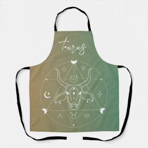 Taurus zodiac horoscope star sign gradient apron