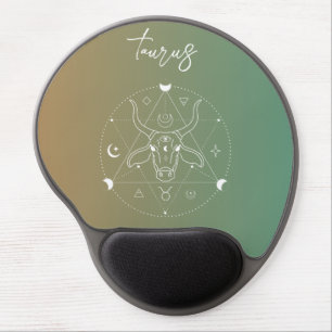 Taurus zodiac horoscope star sign gradient gel mouse pad