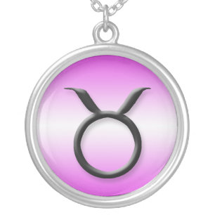 Taurus Zodiac Light Gradient Purple ~ Necklace
