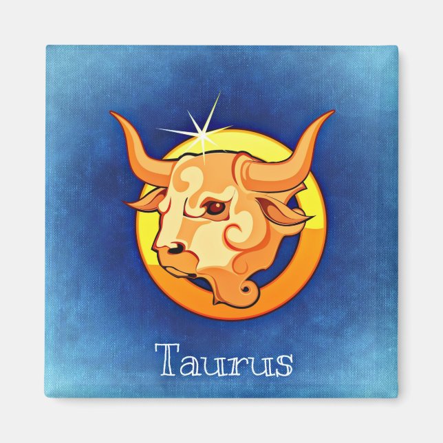 taurus zodiac magnet (Front)