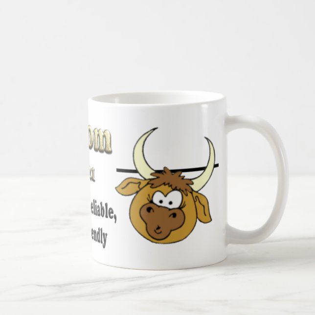 Taurus Zodiac Mother's Day Coffee Mug (Right)