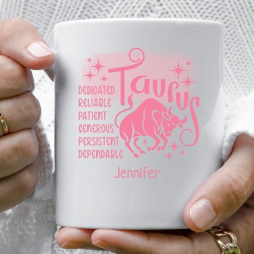 Taurus Zodiac Personalized Traits Horoscope   Coffee Mug