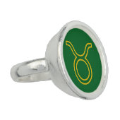 Taurus Zodiac Ring (Side)