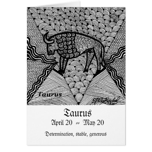 Taurus (Zodiac sign) Cards (Front)
