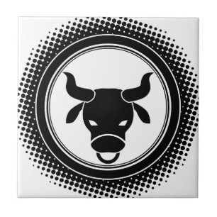 Taurus Zodiac Sign. Ceramic Tile