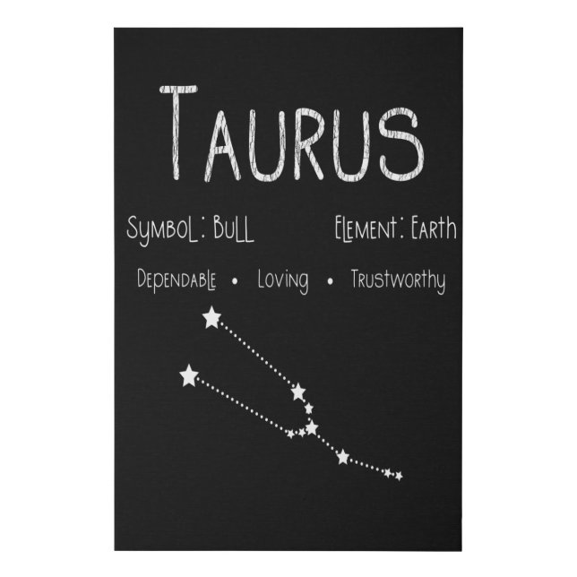 Taurus Zodiac Sign Constellation Astrology Gift (Front)