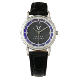 Taurus Zodiac Sign Elegant Personalized Galaxy Watch