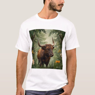 Taurus Zodiac Sign Grounded Taurus Design T-Shirt