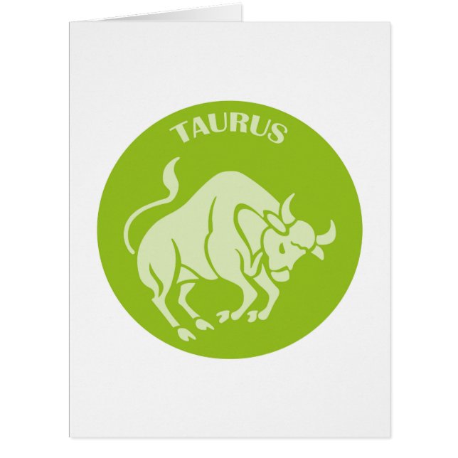 Taurus, Zodiac Sign, Horoscope, Astrology Cards (Front)