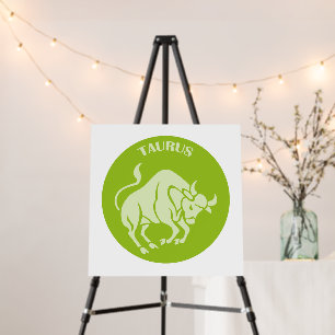 Taurus, Zodiac Sign, Horoscope, Astrology Foam Board