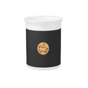 Taurus Zodiac Sign Horoscope Modern Plain Elegant Beverage Pitcher