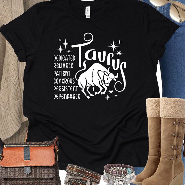  Taurus Zodiac Sign Horoscope Personality Traits T-Shirt (Creator Uploaded)
