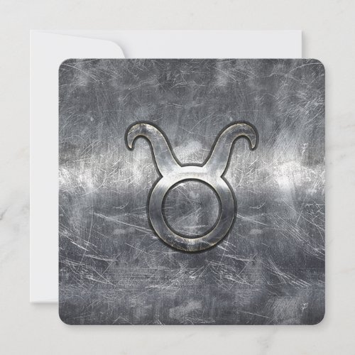 Taurus Zodiac Sign in Grunge Distressed Style