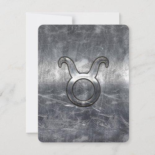 Taurus Zodiac Sign in Grunge Distressed Style