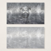 Taurus Zodiac Sign in Grunge Distressed Style (Front & Back)