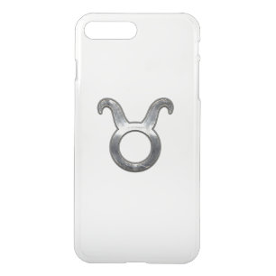 Taurus Zodiac Sign in Grunge Distressed Style iPhone 8 Plus/7 Plus Case