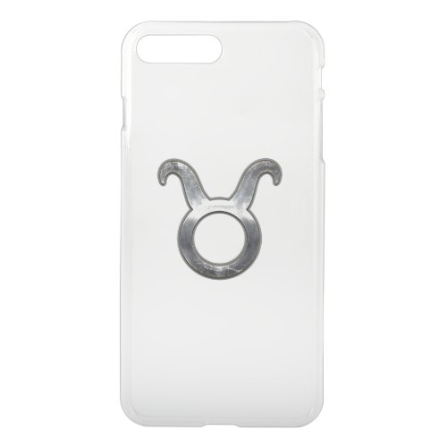 Taurus Zodiac Sign in Grunge Distressed Style iPhone 8 Plus7 Plus Case