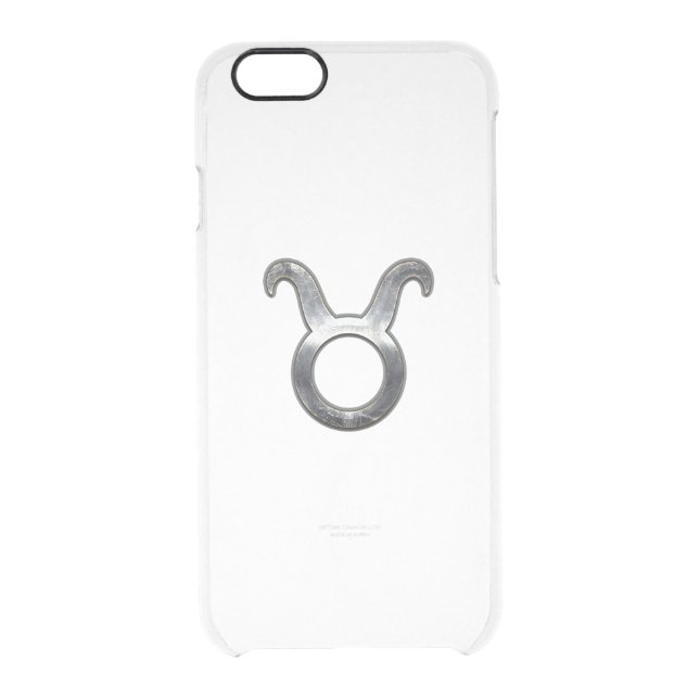 Taurus Zodiac Sign in Grunge Distressed Style Uncommon iPhone Case (Back)