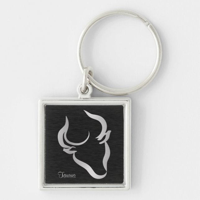 Taurus Zodiac Sign Keychain (Front)