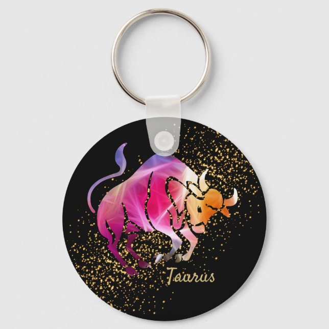 Taurus - Zodiac Sign Keychain (Front)