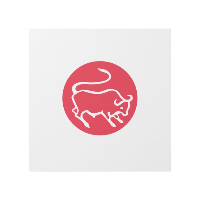 Taurus Zodiac Sign Modern Minimalist Plain Elegant (Front)