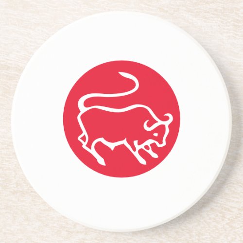 Taurus Zodiac Sign Modern Minimalist Plain Elegant Coaster