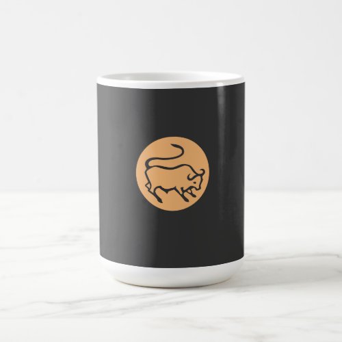 Taurus Zodiac Sign Modern Minimalist Plain Elegant Coffee Mug