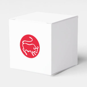 Taurus Zodiac Sign Modern Minimalist Plain Elegant Favor Boxes