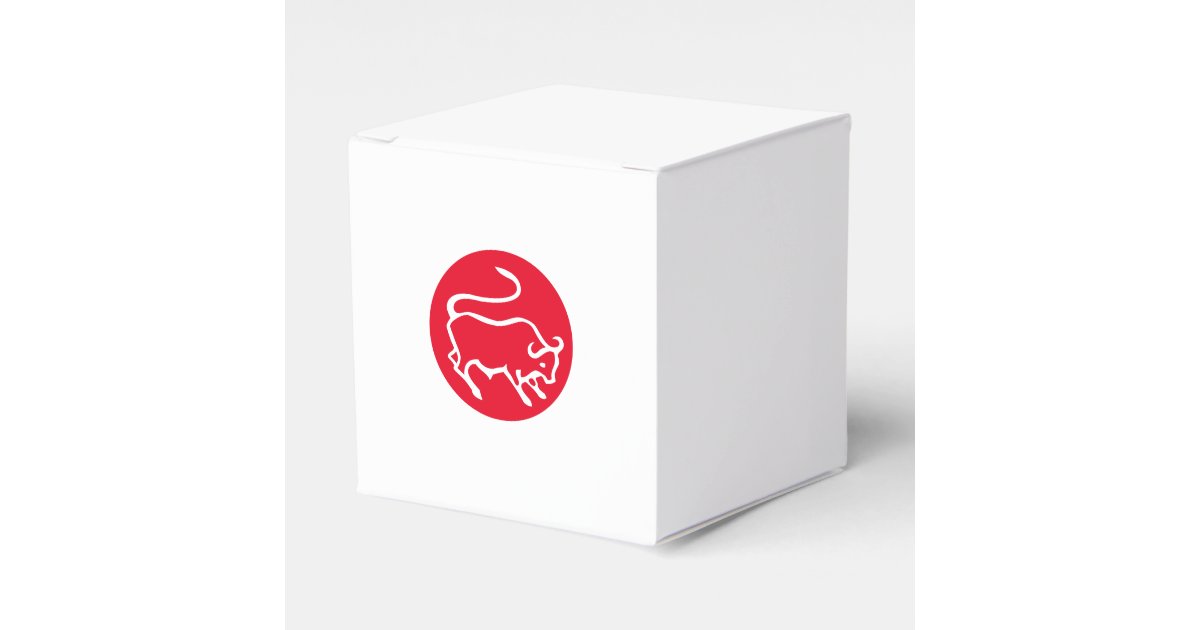 Taurus Zodiac Sign Modern Minimalist Plain Elegant Favor Boxes | Zazzle