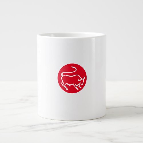 Taurus Zodiac Sign Modern Minimalist Plain Elegant Giant Coffee Mug