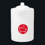 Taurus Zodiac Sign Modern Minimalist Plain Elegant Teapot<br><div class="desc">If you want to express yourself in the best way and reflect your work ethic and skills on a product,  this template is for you. Show your personality with a simple,  readable,  minimalist,  modern design.</div>
