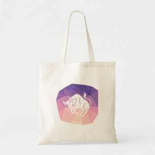 Taurus zodiac sign modern tote bag