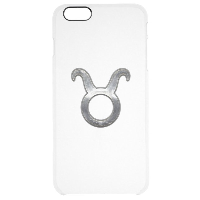 Taurus Zodiac Sign on Green Digital Camo Uncommon iPhone Case (Back)