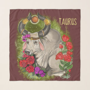 Taurus Zodiac Sign Scarf
