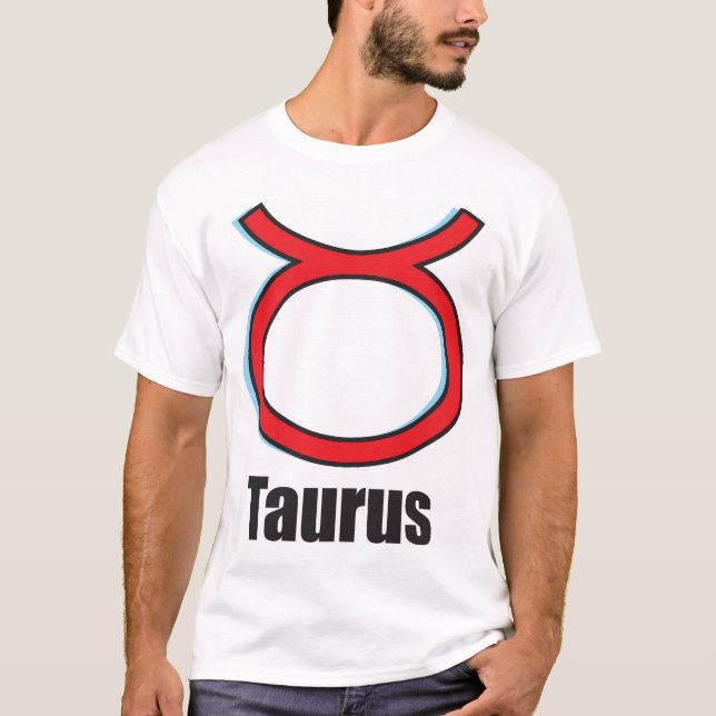 Taurus Zodiac Sign T-Shirt (Front)