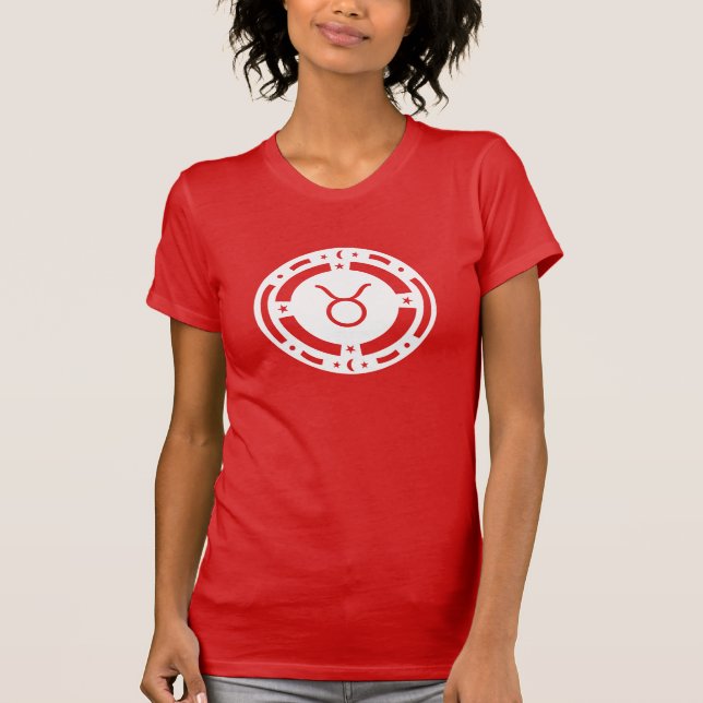 Taurus Zodiac Sign T-Shirt (Front)