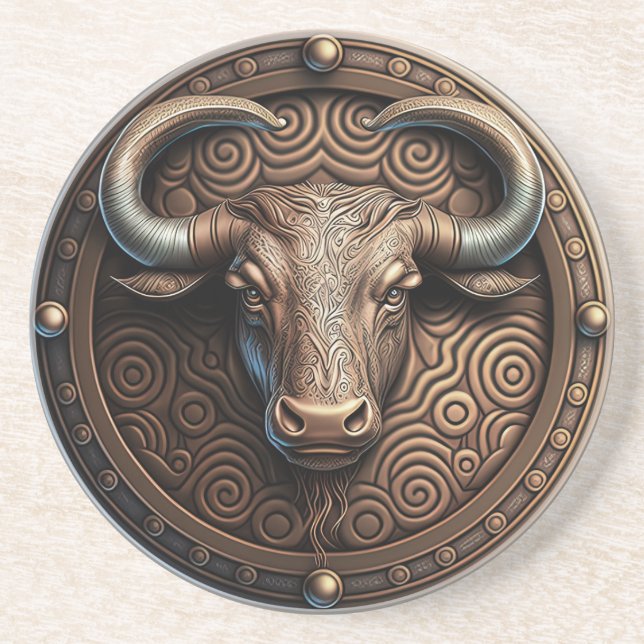 Taurus Zodiac Sign Taurus Horoscope Coaster (Front)