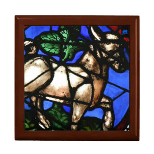 Taurus Zodiac Stained Glass Notre-Dame de Paris G3 Jewelry Box