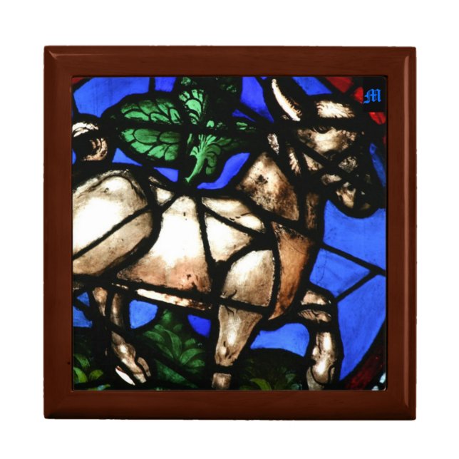 Taurus Zodiac Stained Glass Notre-Dame de Paris G3 Jewelry Box (Front)