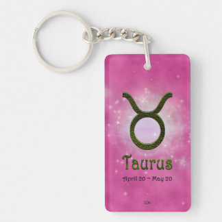 Taurus Zodiac Star Sign U pick Color Keychain