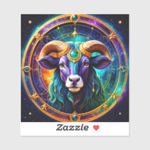 Taurus Zodiac Stickers, Celestial Zodiac Sticker