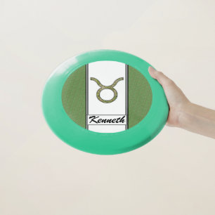 Taurus Zodiac Symbol Element by Kenneth Yoncich Wham-O Frisbee