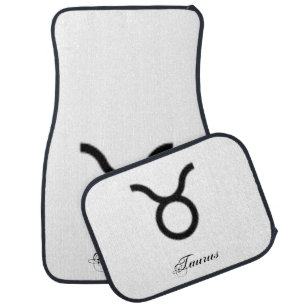 Taurus Zodiac Symbol Standard by Kenneth Yoncich Car Mat
