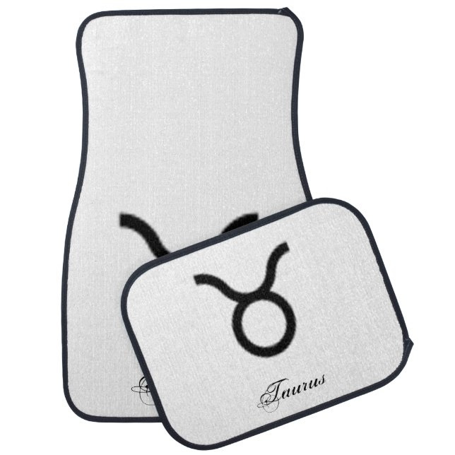 Taurus Zodiac Symbol Standard by Kenneth Yoncich Car Mat (Set)