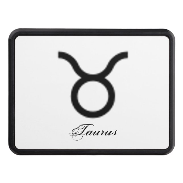Taurus Zodiac Symbol Standard by Kenneth Yoncich Hitch Cover (Front)