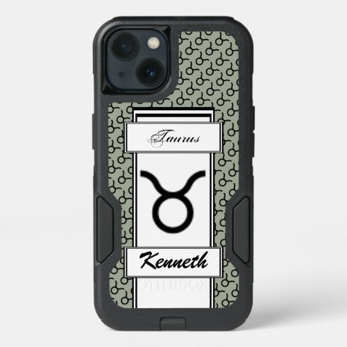 Taurus Zodiac Symbol Standard by Kenneth Yoncich iPhone 13 Case