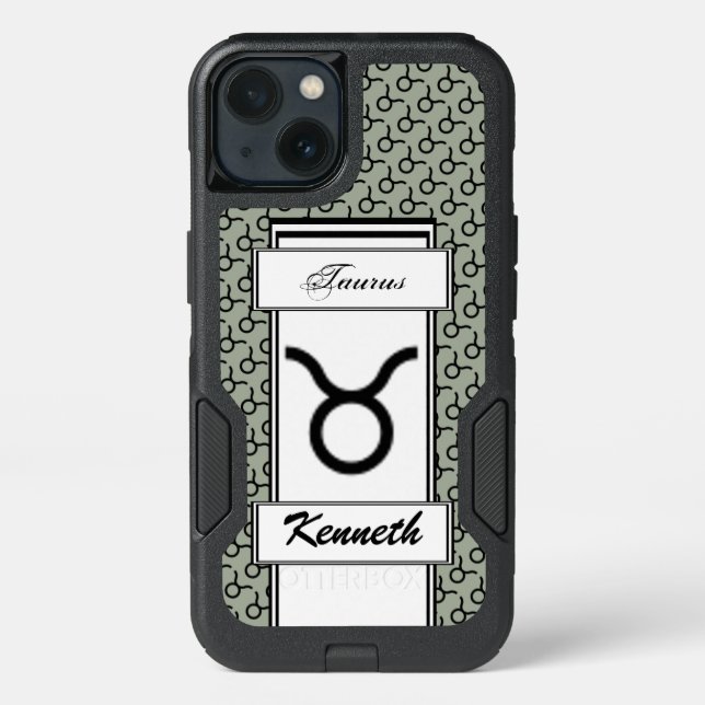 Taurus Zodiac Symbol Standard by Kenneth Yoncich Otterbox iPhone Case (Back)