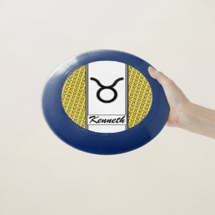 Taurus Zodiac Symbol Standard by Kenneth Yoncich Wham-O Frisbee