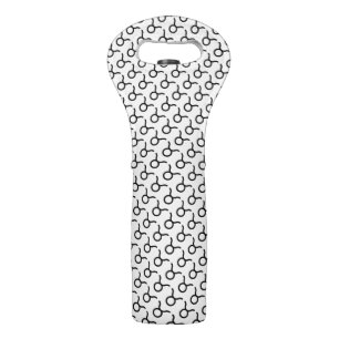 Taurus Zodiac Symbol Standard by Kenneth Yoncich Wine Bag